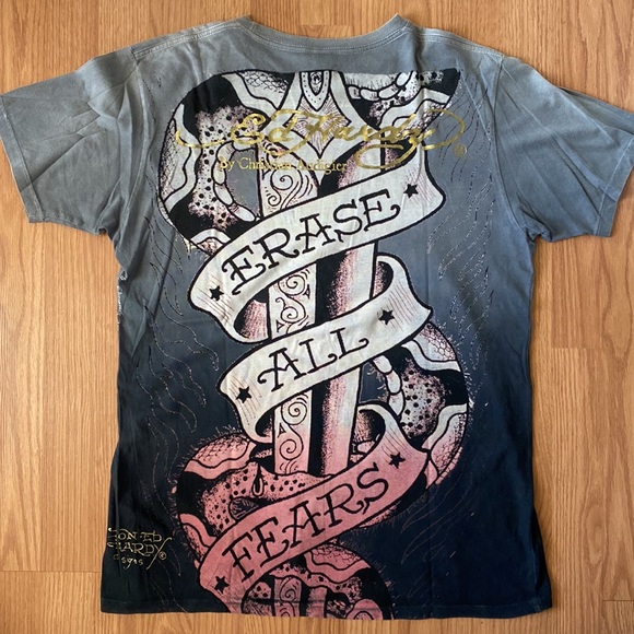 ❤️ Ed Hardy by Christian Audigier Eagle Tee Size Large NWOT - Picture 2 of 12